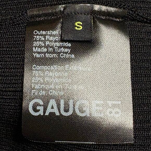 Gauge81 Black Ribbed Knit Soria One Shoulder Mini Dress Size Small - Picture 8 of 10